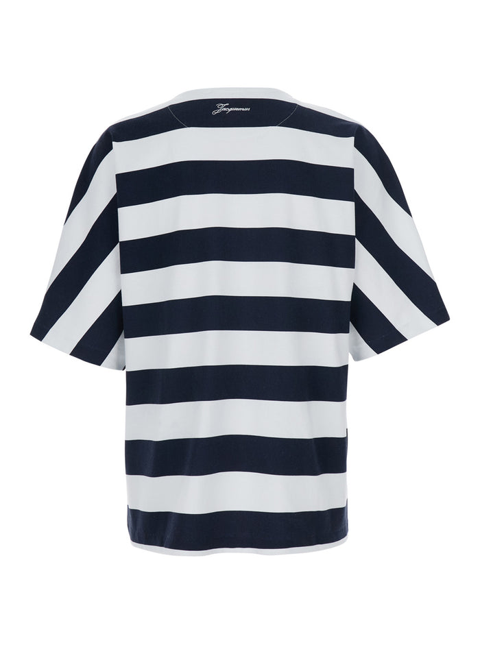 Blue T-Shirt With Round Neck And Short Sleeves For Women Blu Cotton Tshirts Polo Shirts