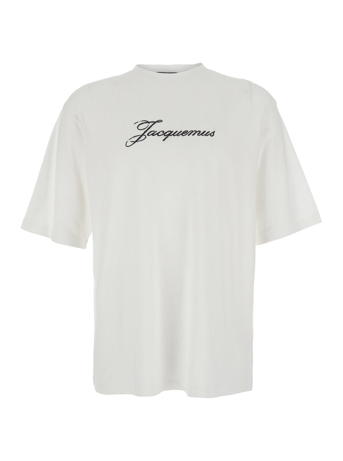 T-Shirt With Round Neck And Short Sleeves White Cotton For Women Hemp Tshirts Polo Shirts
