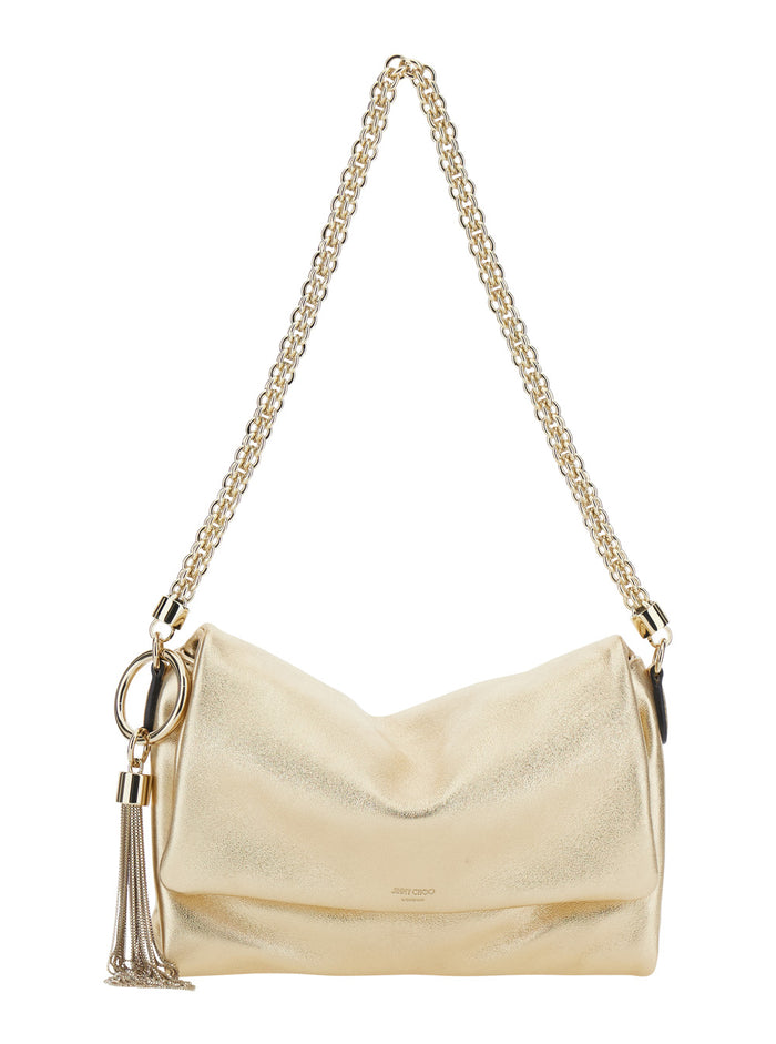 Callie Flap Metallic Nappa With Brass Details And Woman Lamb Mini Bags
