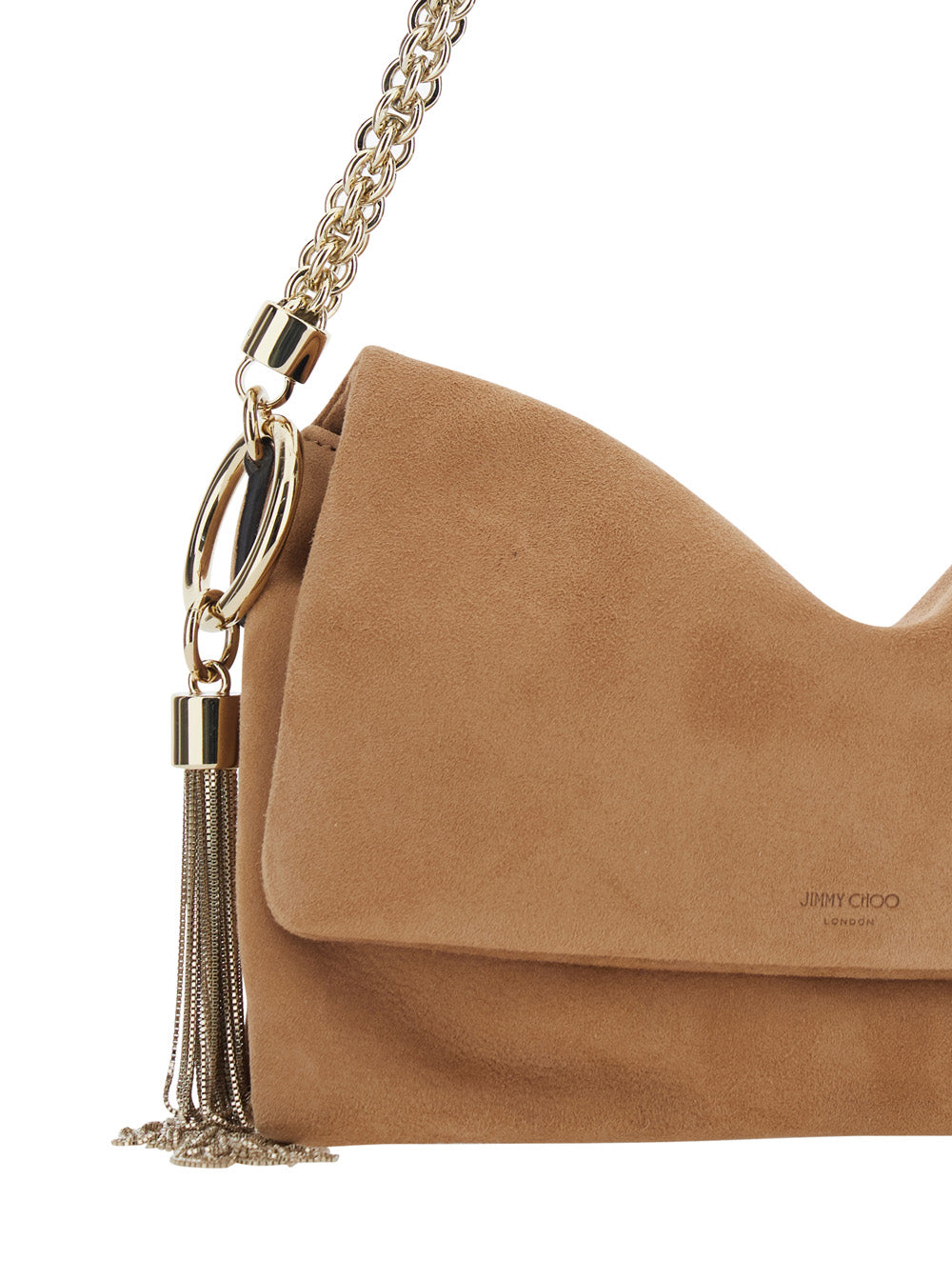 Callie Flap Suede With Closure And Beige Woman Goat Brass Mini Bags