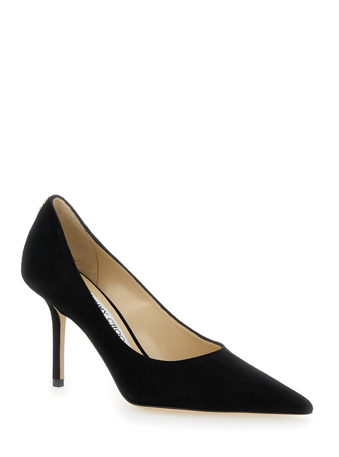 Pumps Love With Stiletto Heel Suede And Black For Women Goat Heels