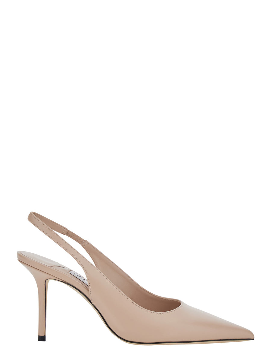 Slingback Pumps Love Beige Leather