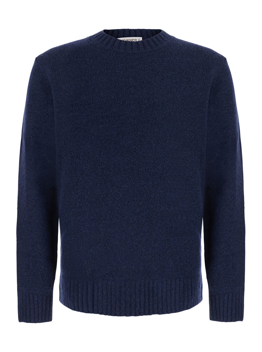 Crew Neck Ml F.5gg Blue Wool Tops