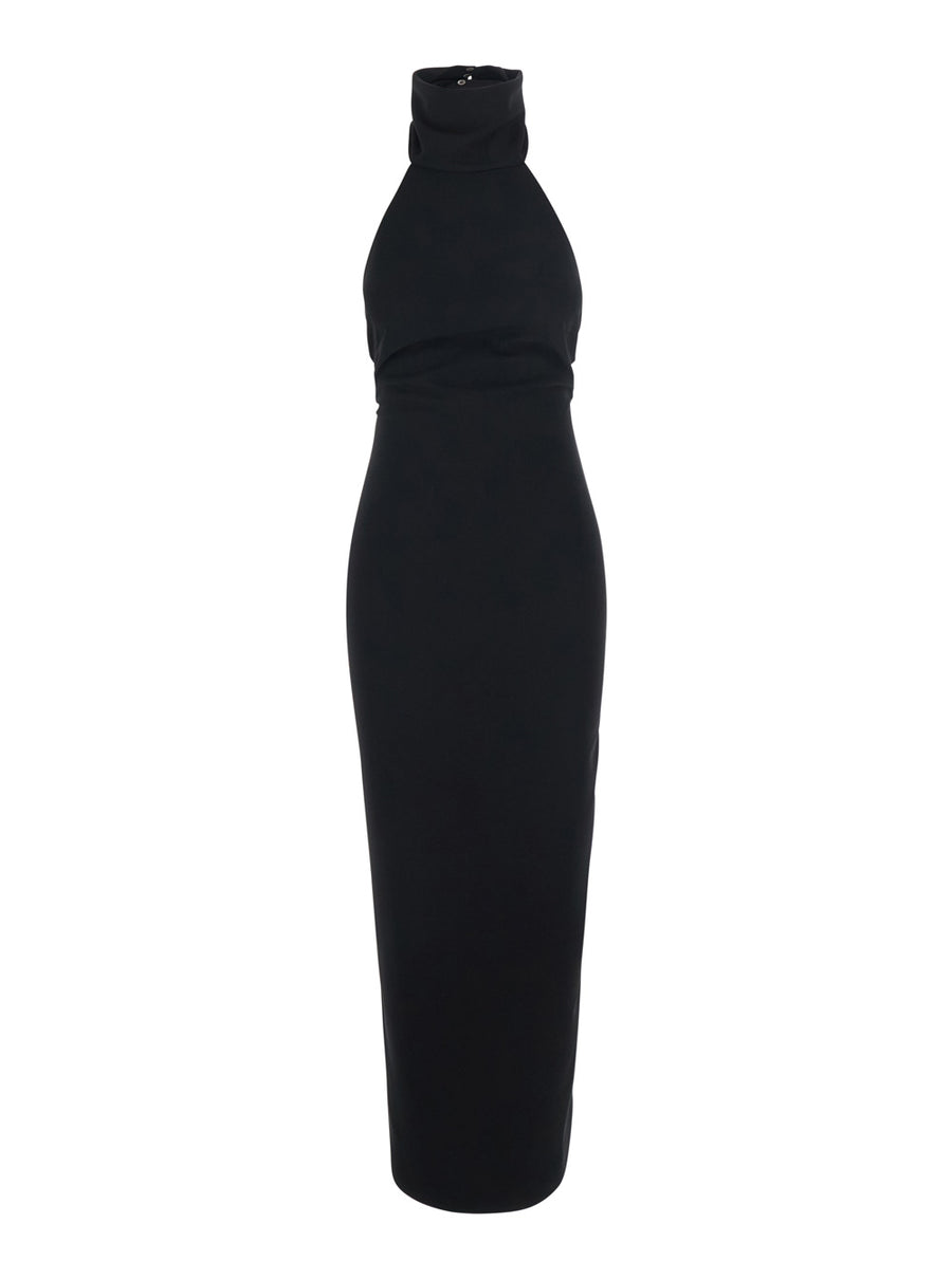 Dress High-Neck Sleeveless, Black