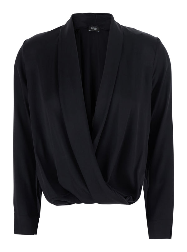 Georgette Blouse Black Blouses