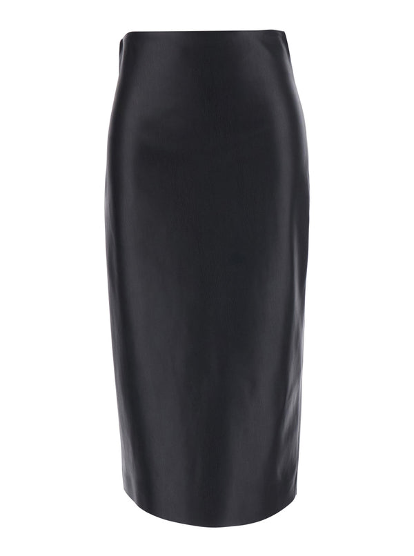 Skirt Black Ecoleather
