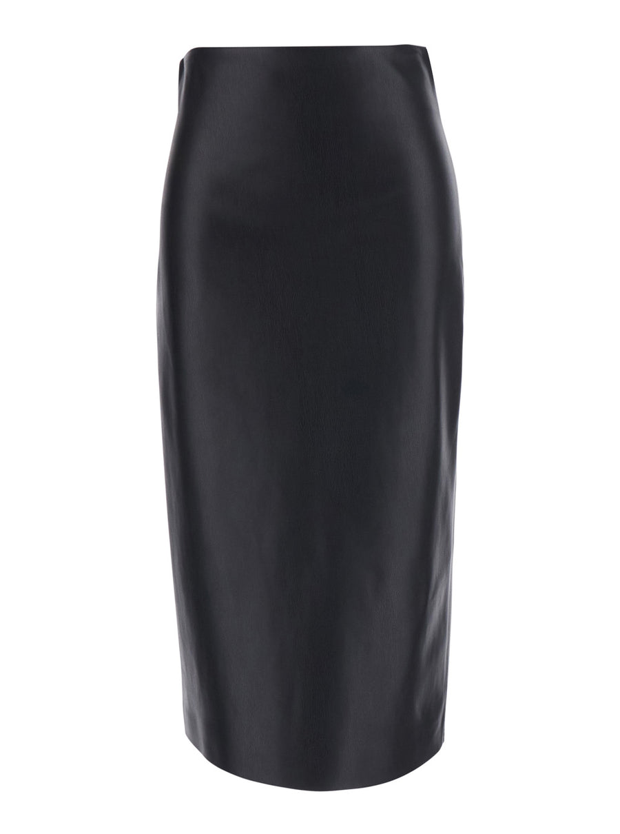 Skirt Black Ecoleather