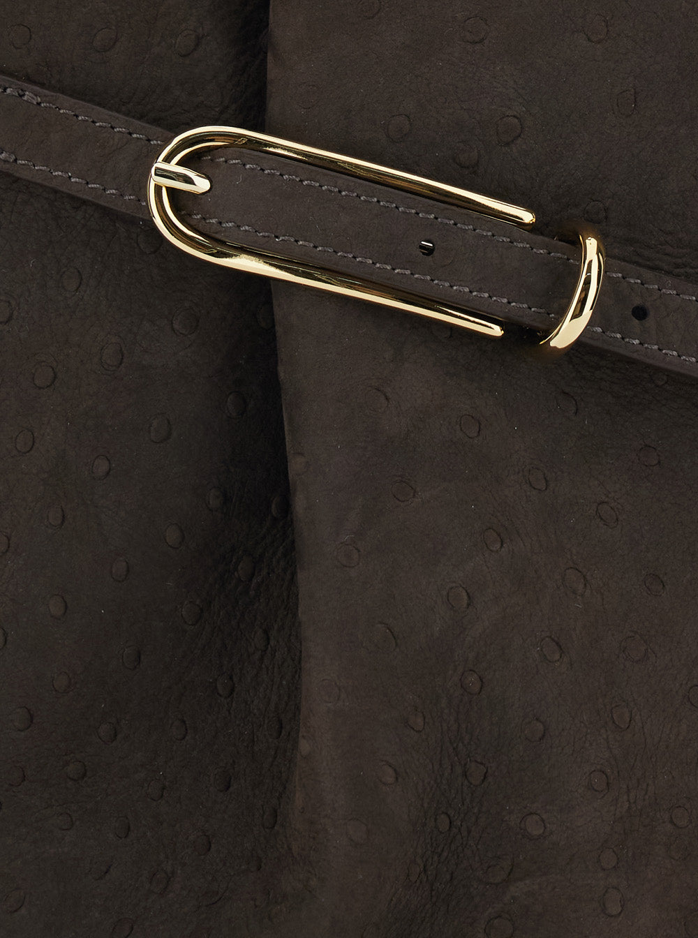 Brown Crossbody Bag With Adjustable Strap Suede For Women Calf