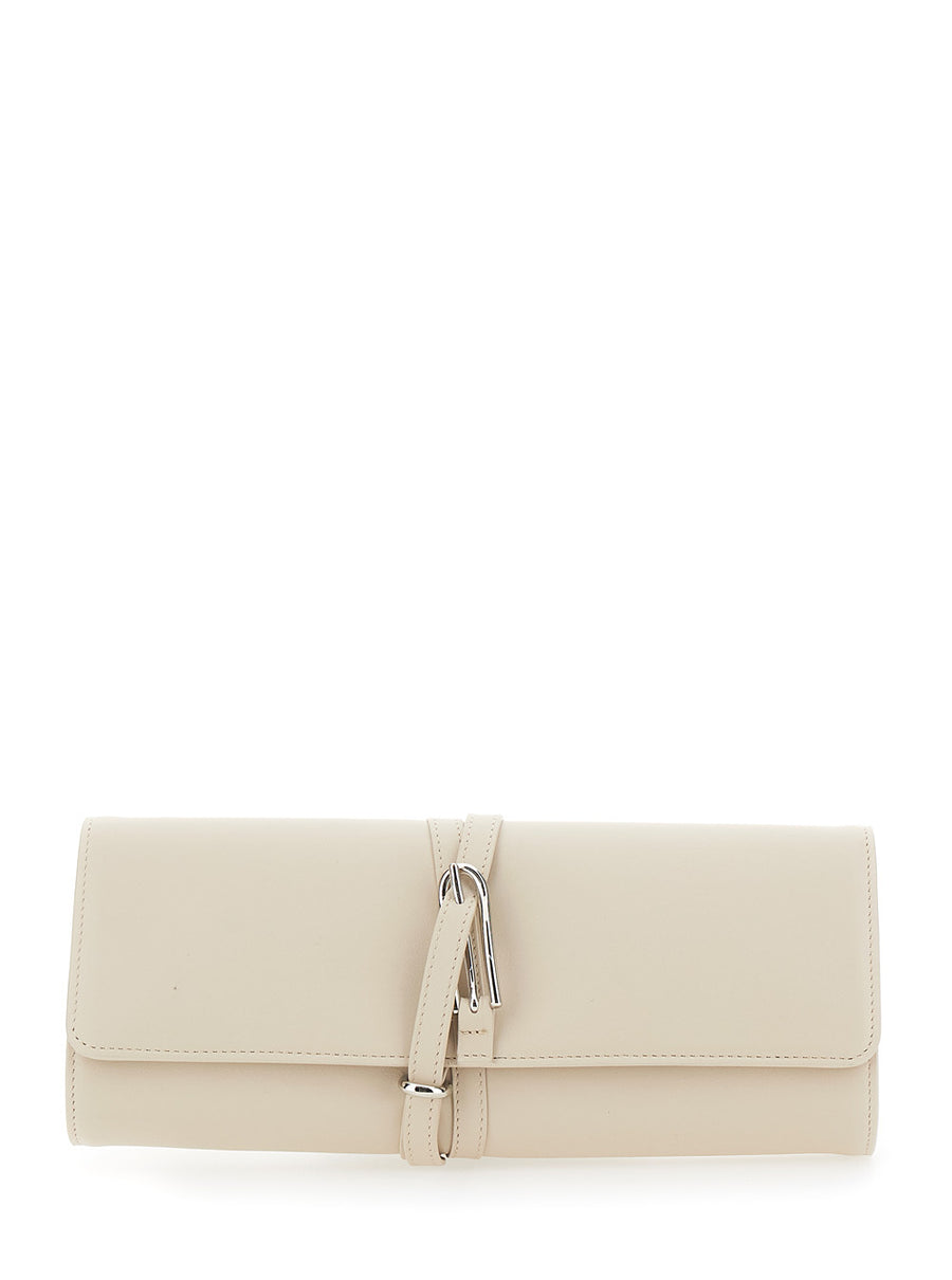 Clutch Bag White Calf Leather