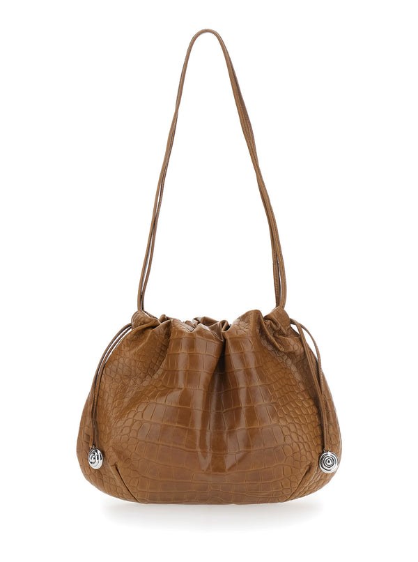 Leather Clutch Brown Calf Bags