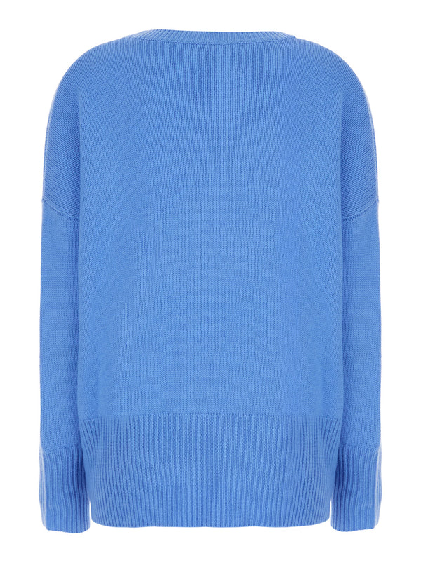 Sweater Mila Light Blue Cashmere Knitted Tops