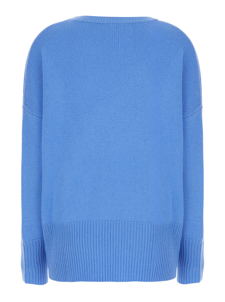 Sweater Mila Light Blue Cashmere Knitted Tops