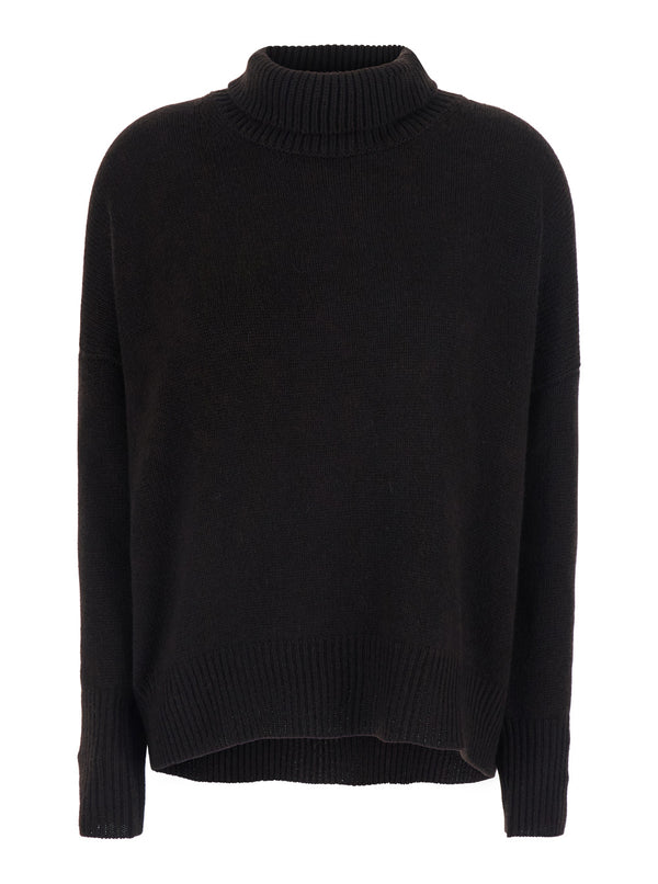 Sweater Heidi Brown Cashmere Knitted Tops