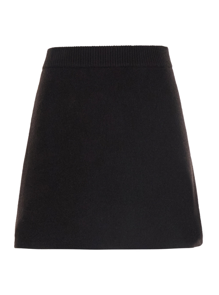 Skirt Clare Black Cashmere Knitted