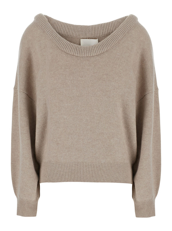 Sweater Doria Beige Cashmere Tops