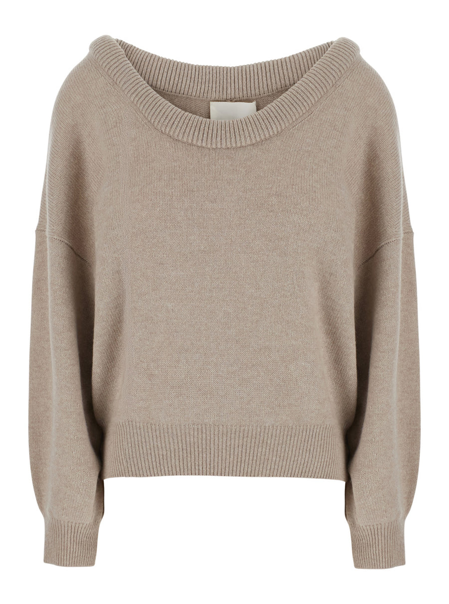 Sweater Doria Beige Cashmere Tops