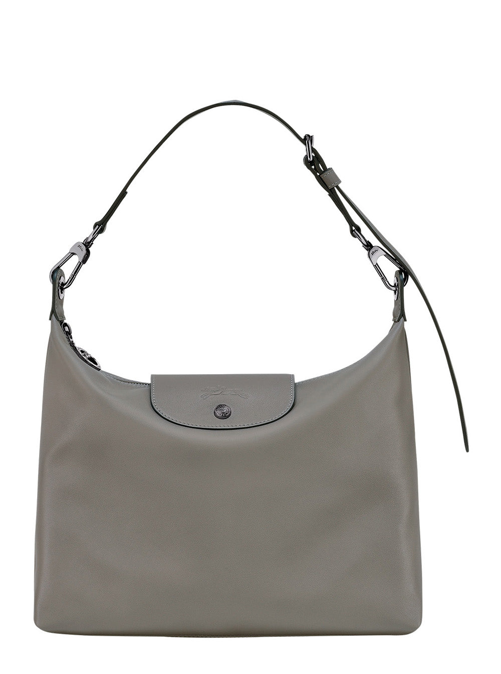 Shoulder Bag Le Pliage Xtra - Sac Porté Épaule M With Gray Leather Details Women Grey