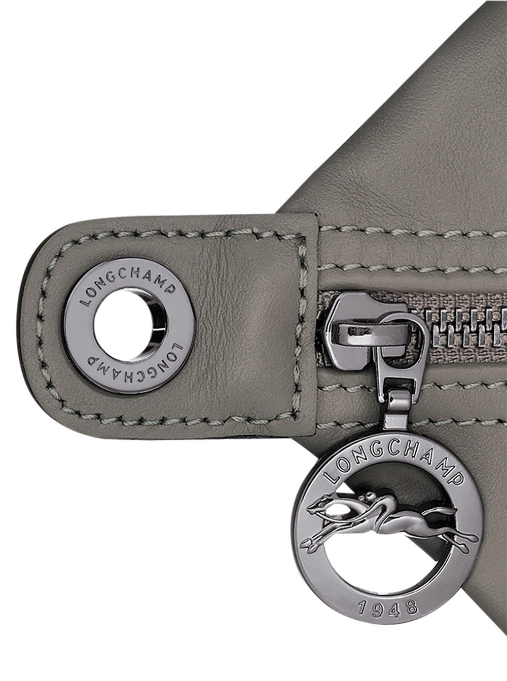Shoulder Bag Le Pliage Xtra - Sac Porté Épaule M With Gray Leather Details Women Grey