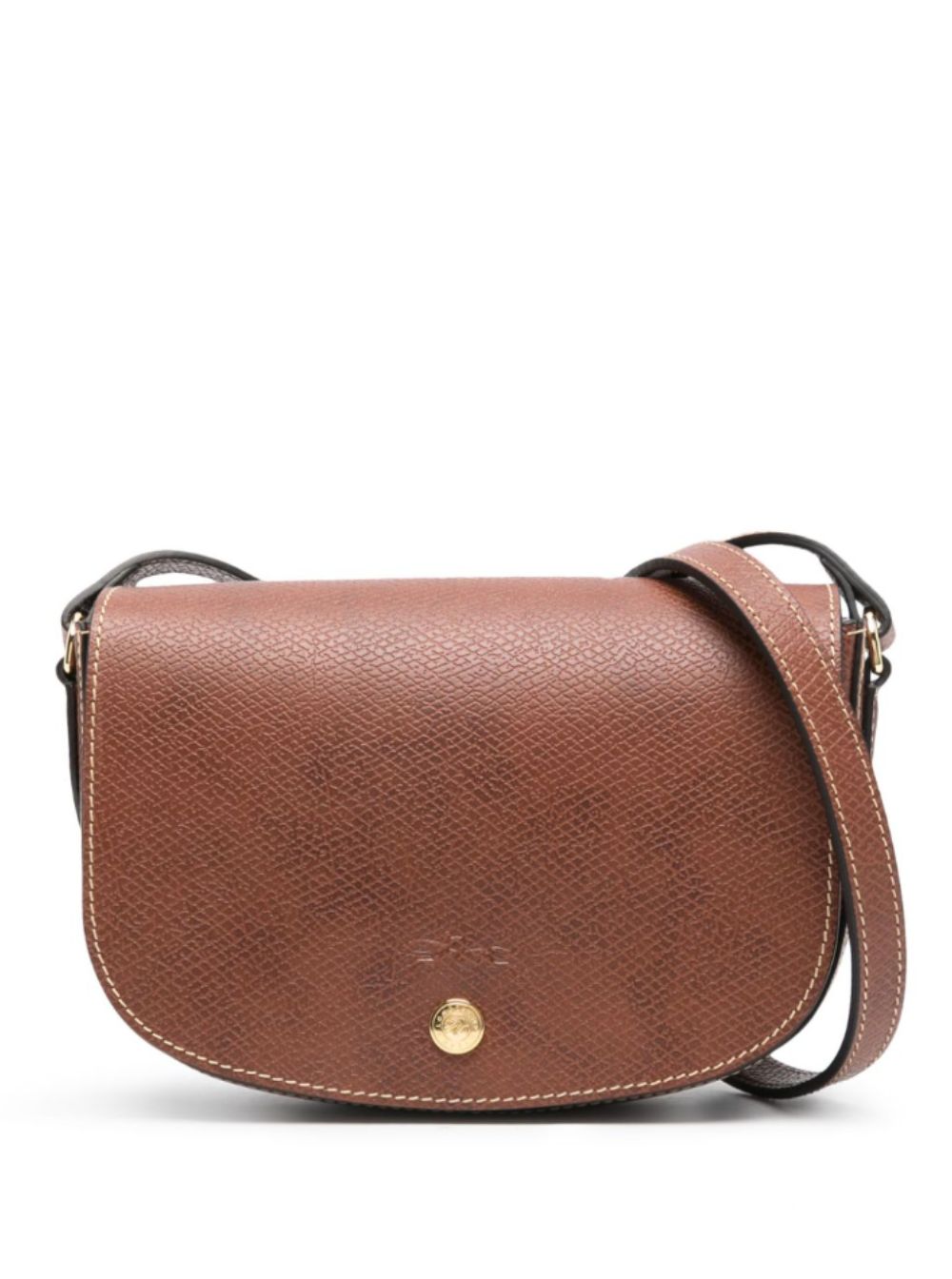 Crossbody Bag Epure With Magnetic Closure Brown Leather For Women Calf