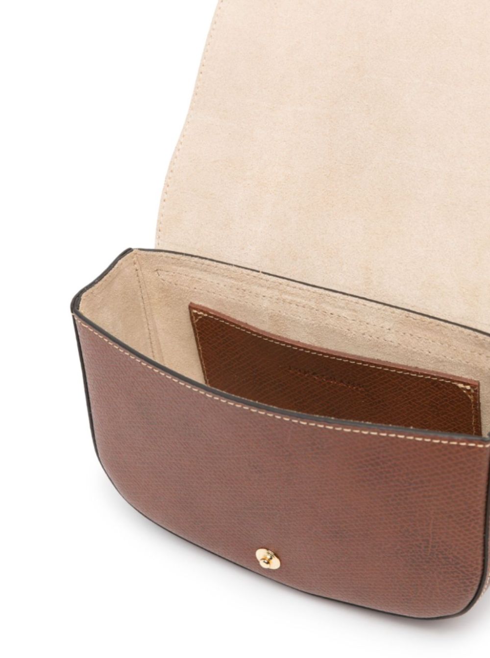 Crossbody Bag Epure With Magnetic Closure Brown Leather For Women Calf