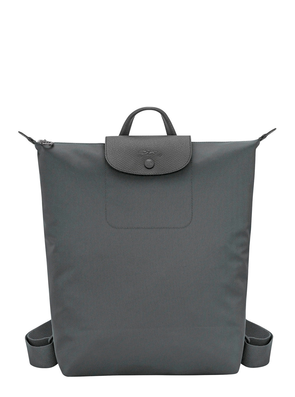 Backpack With Drawstring Closure And Gray Leather Details For Women Grey Backpacks Belt Bags