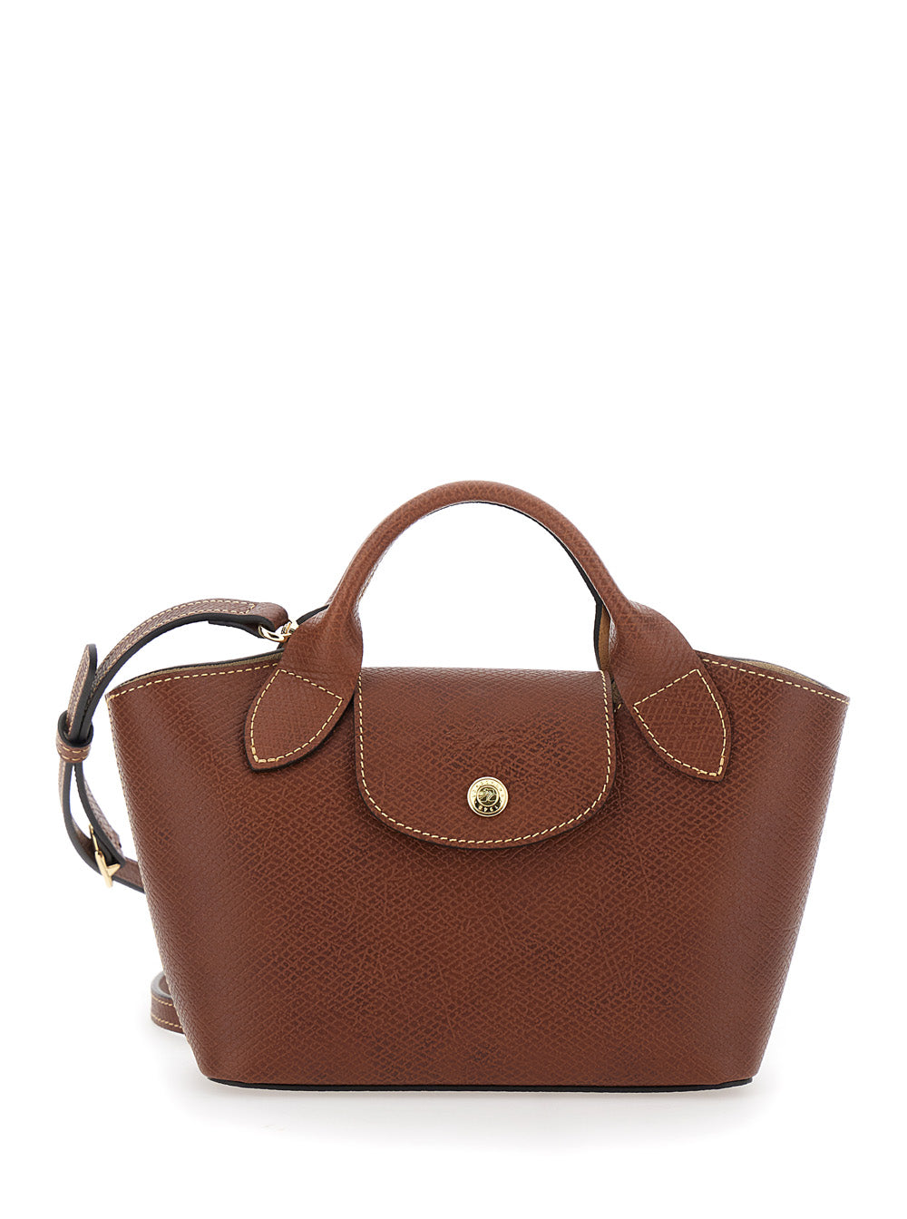 Brown Leather Handbag Calf Hand Bags
