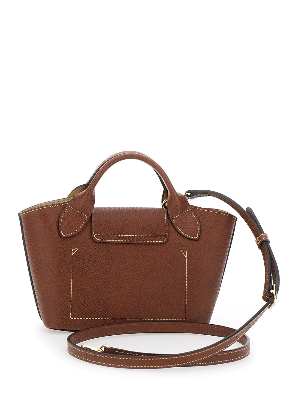 Brown Leather Handbag Calf Hand Bags