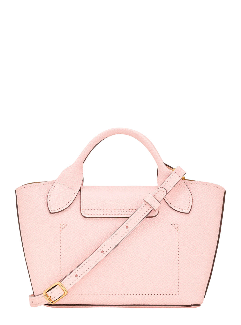 Handbag With Zip Closure Pink Leather For Women Hand Bags