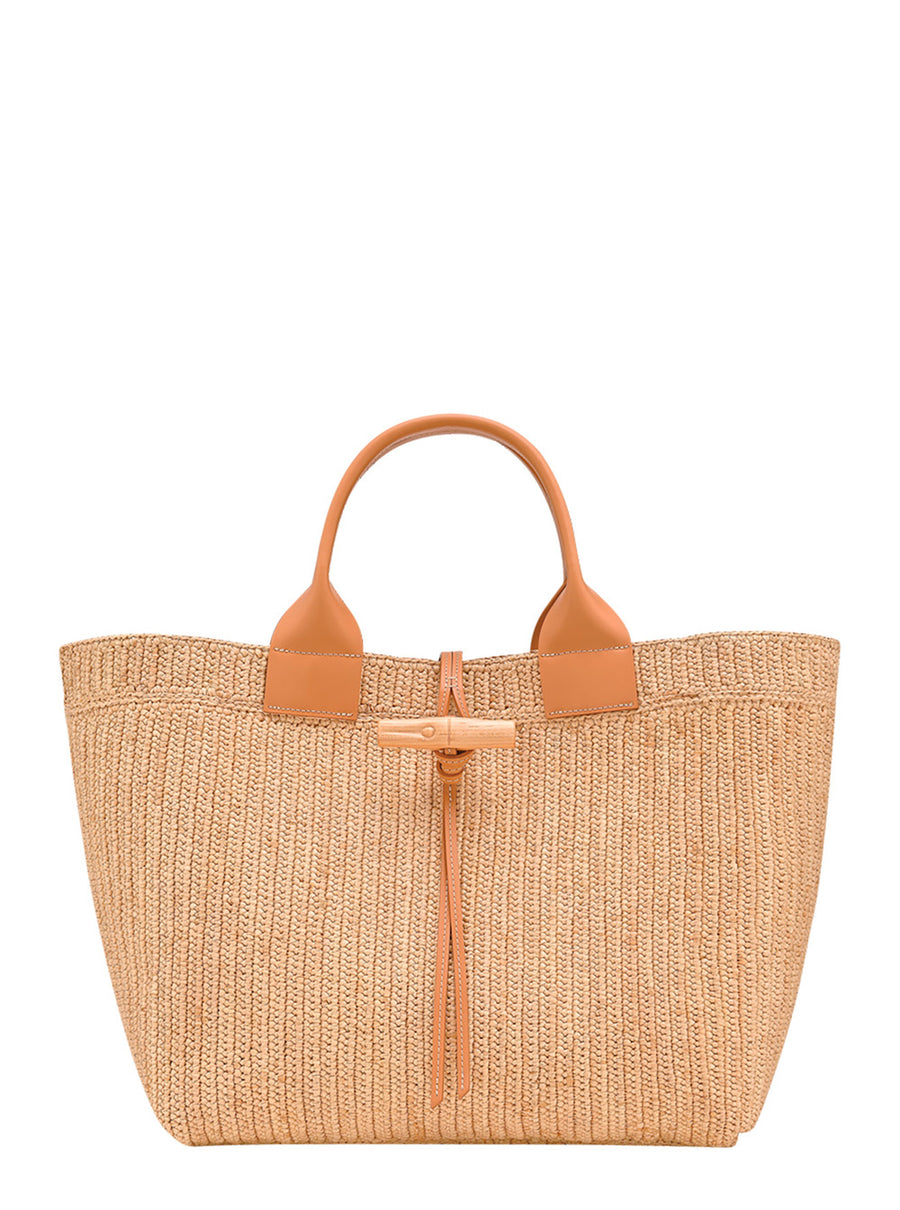 Shopping Bag Le Smart Beige Raffia Tote