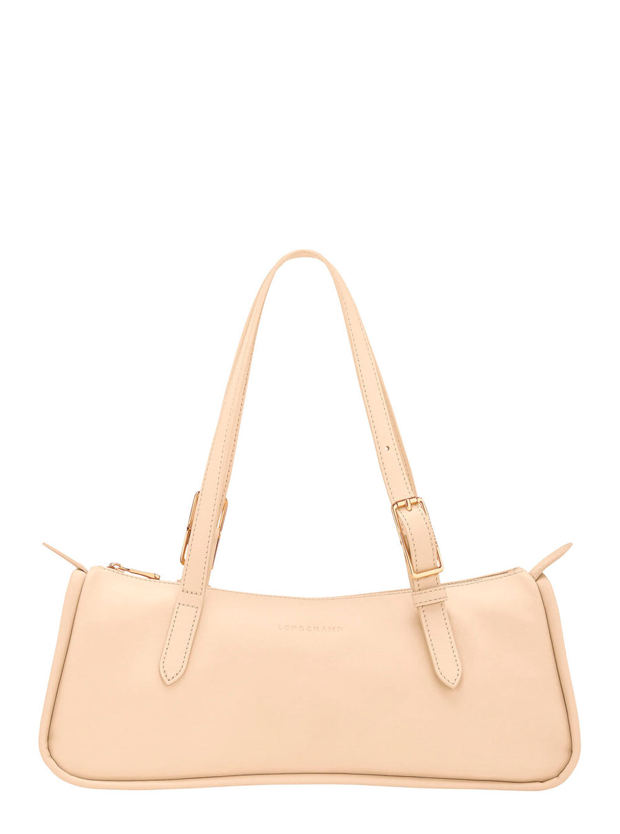 Shoulder Bag White Leather Calf