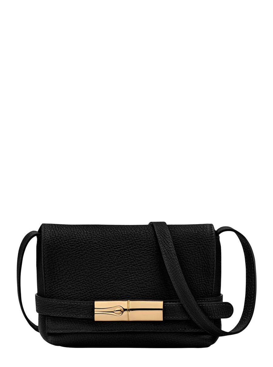 Crossbody Bag Triomphe Black Leather Calf Shoulder