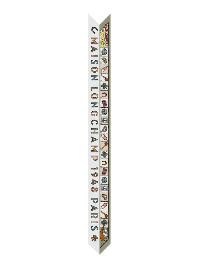 Scarf With Soie Print Green Scarfs And Foulards