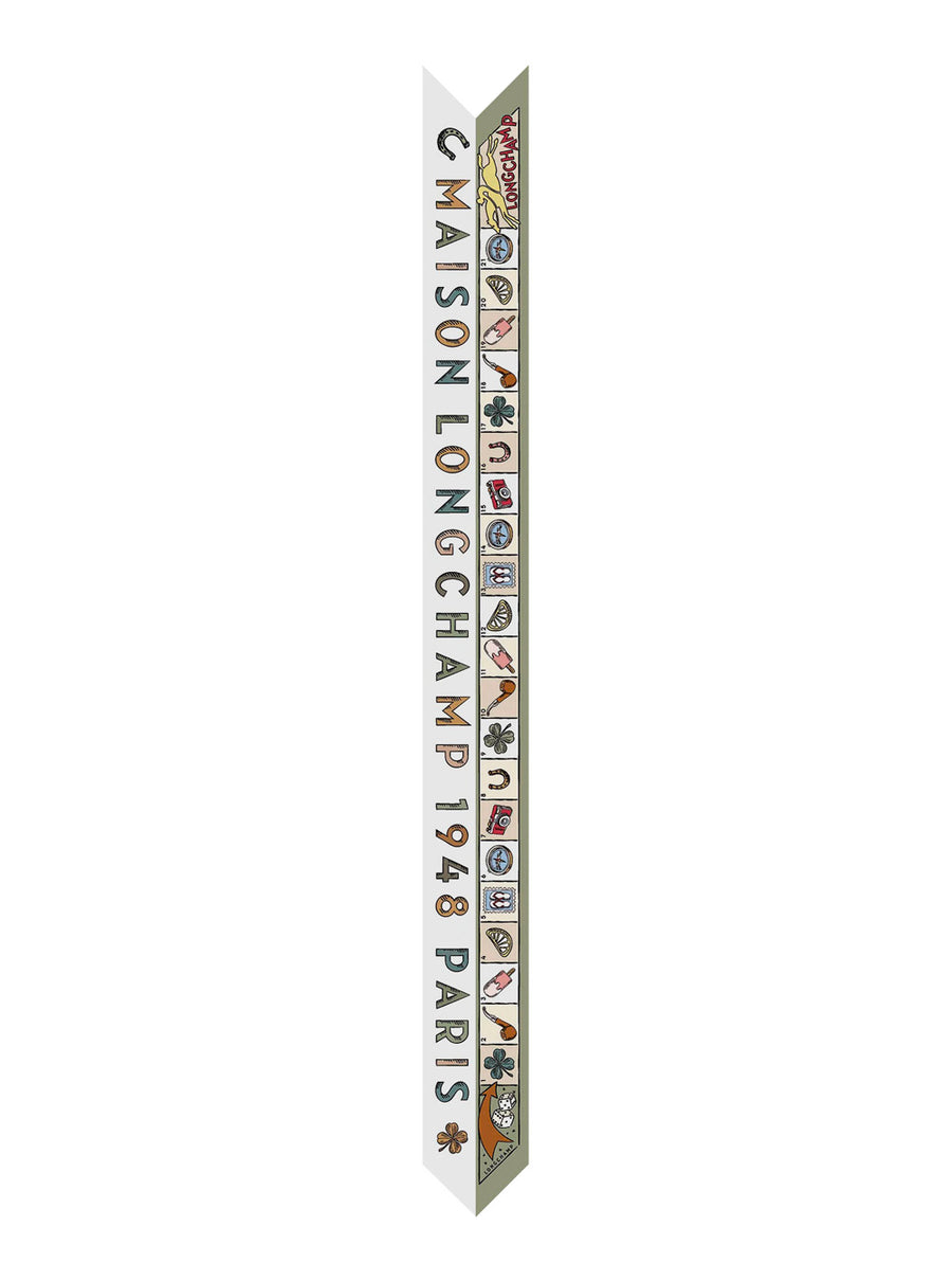 Scarf Soie Print Green