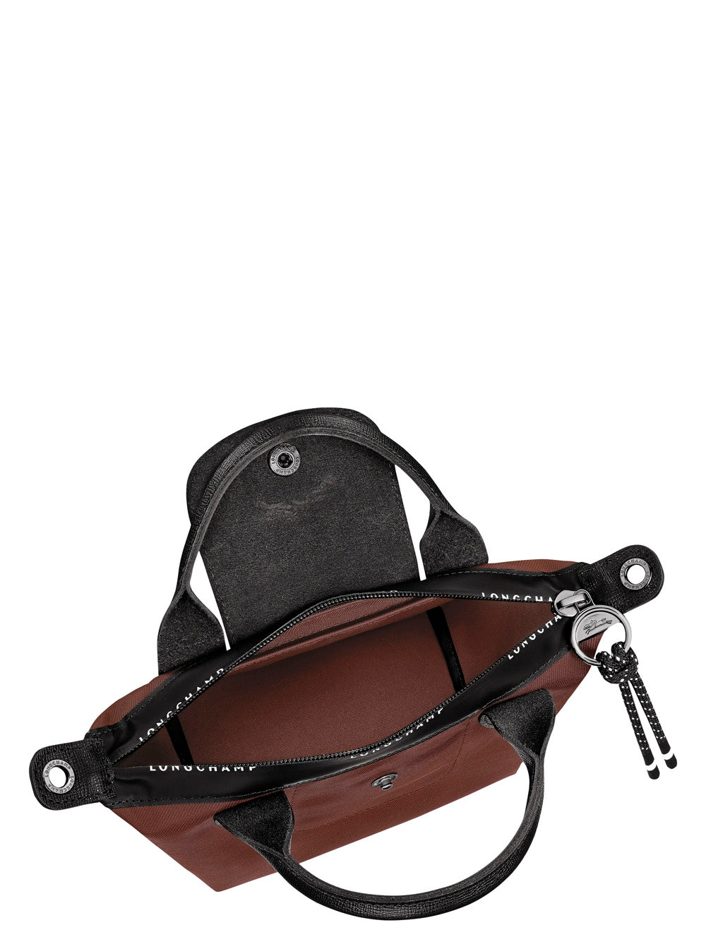 Le Pliage Energy Brown Crossbody Bag With Zip Closure And Embossed Logo On The Front Canvas For Women Polyamide
