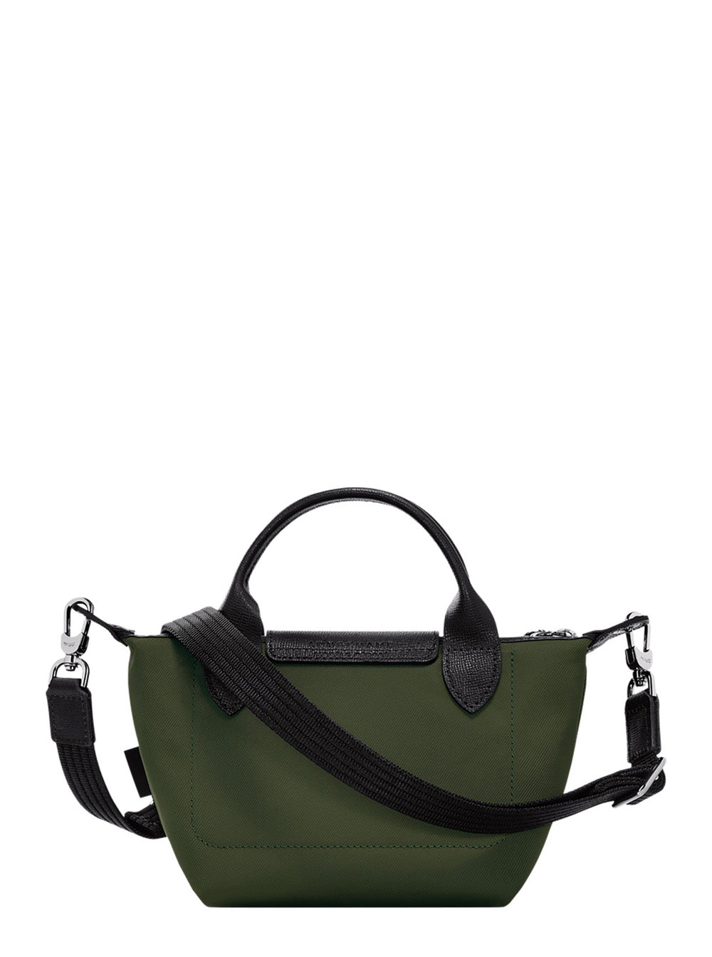 Crossbody Bag With Triomphe Plaque Green Leather For Women Polyamide