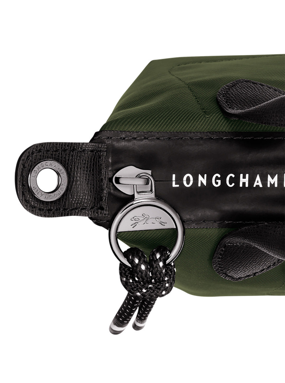 Crossbody Bag With Triomphe Plaque Green Leather For Women Polyamide