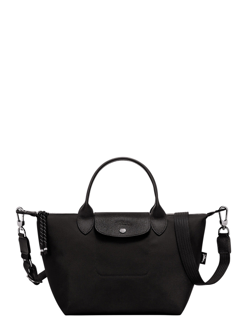 Handbag Le Pliage Energy With Logo Imprinted On The Front And Adjustable Removable Ecoleather Strap For Women Black Polyamide Hand Bags