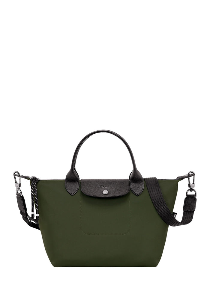 Handbag Le Pliage Energy With Logo Imprinted On The Front And Adjustable Removable Ecoleather Strap Green Women Polyamide Hand Bags