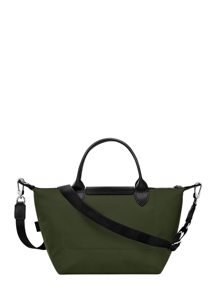 Handbag Le Pliage Energy With Logo Imprinted On The Front And Adjustable Removable Ecoleather Strap Green Women Polyamide Hand Bags
