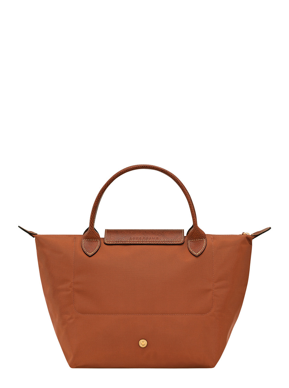 Handbag Le Pliage S With Engraved Logo Recycled Canvas Brown Women Beige Nylon Hand Bags
