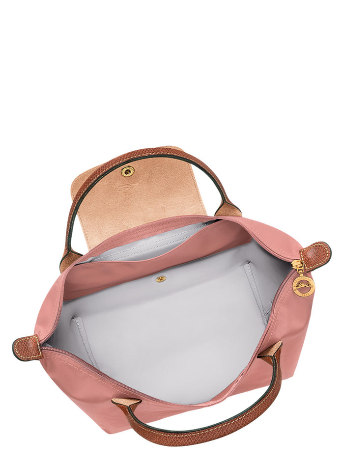 Handbag Le Pliage S With Engraved Logo Recycled Canvas Pink Women Nylon Hand Bags