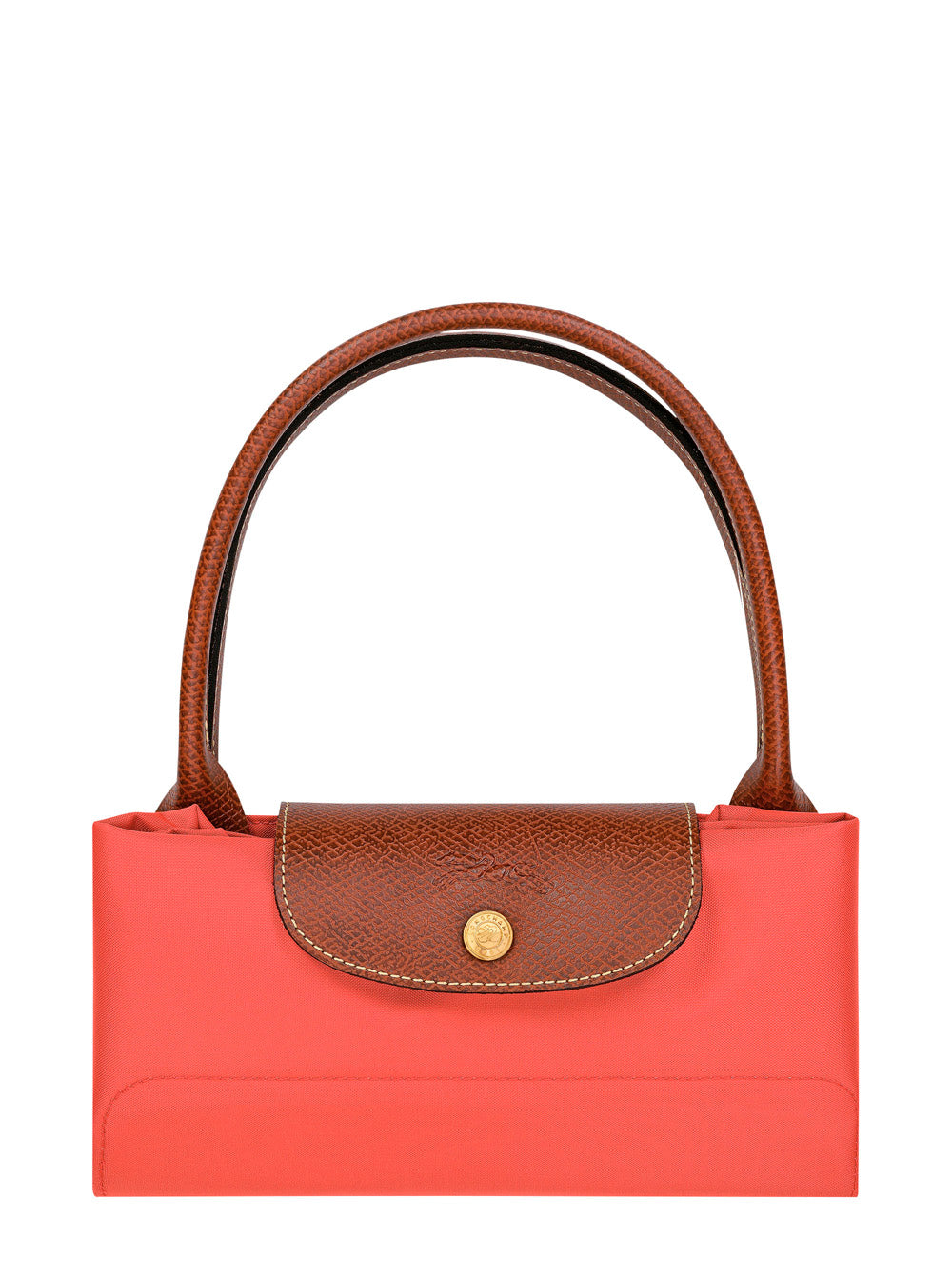 Shoulder Bag Le Pliage Original With Leather Buckle Closure Red