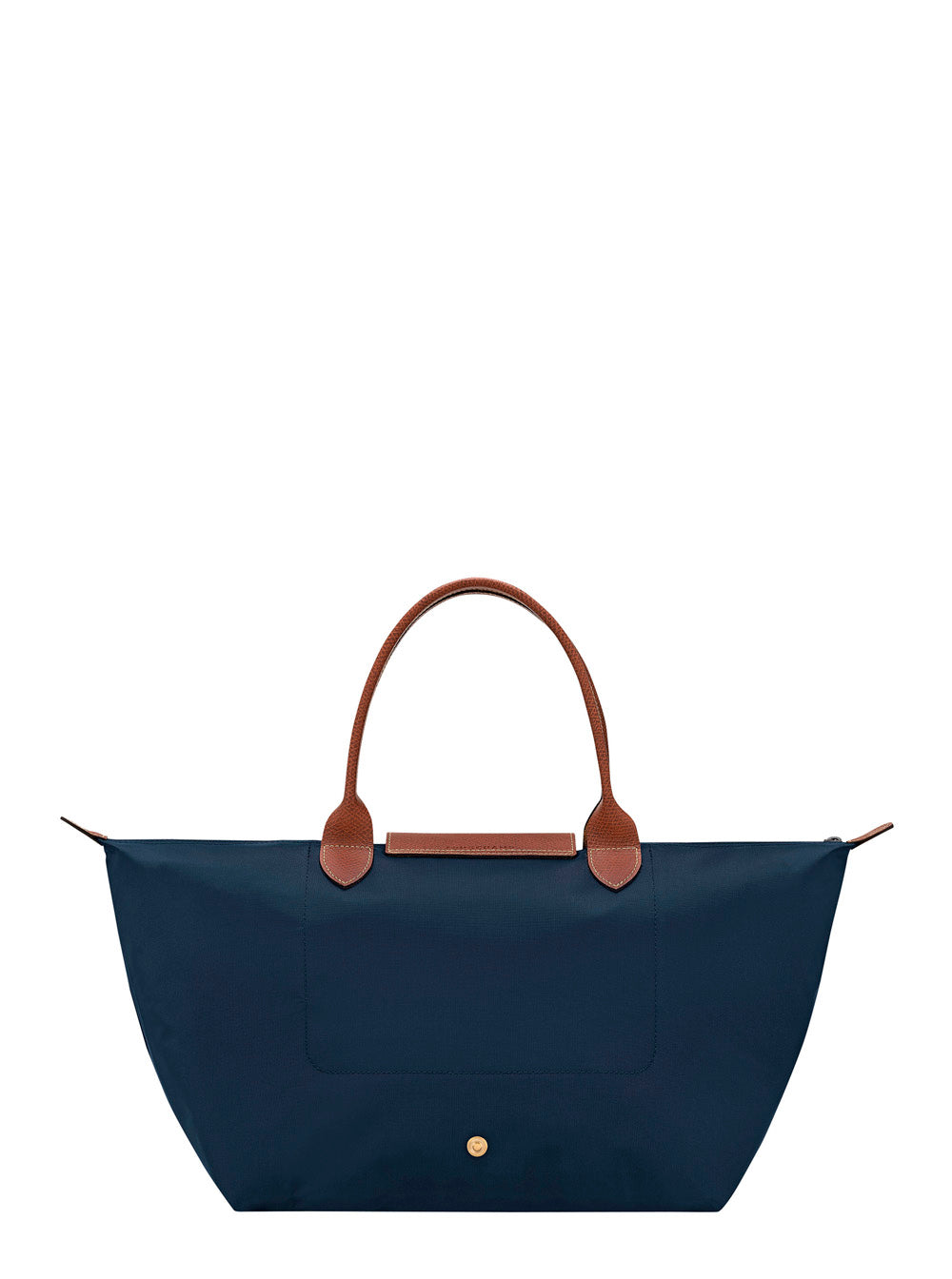 Shoulder Bag With Zip Closure And Leather Handle. Leather. Blue. Women. Blu