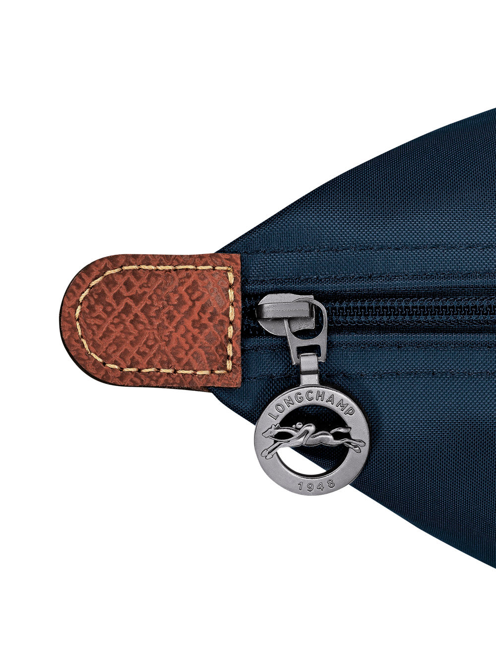 Shoulder Bag With Zip Closure And Leather Handle. Leather. Blue. Women. Blu
