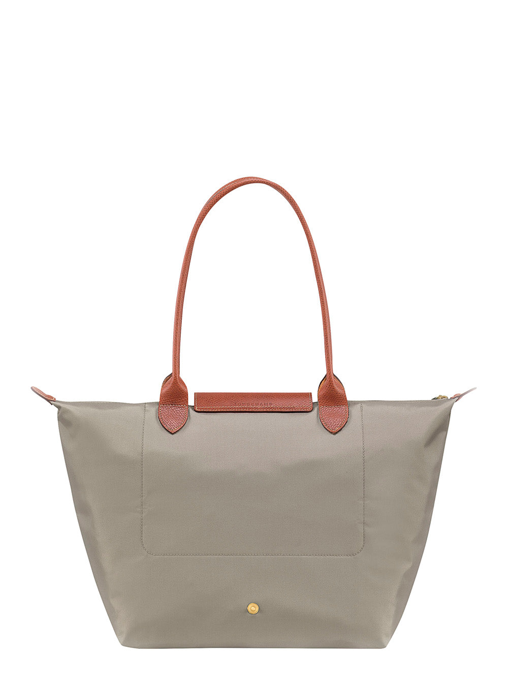 Tote Bag Le Pliage Original With Logo Printed Recycled Gray Fabric Woman Grey Polyamide Shoulder