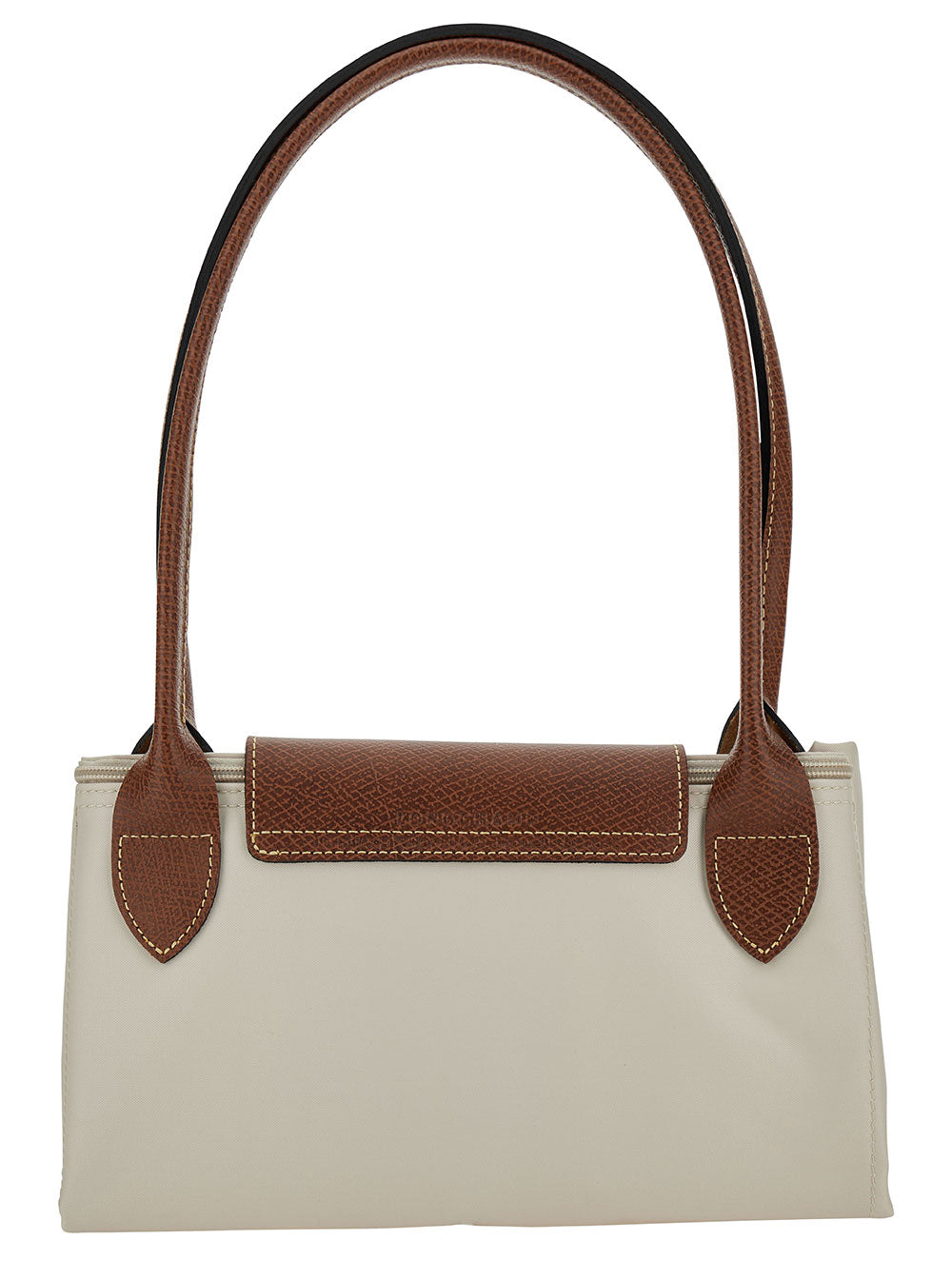 Shoulder Bag Le Pliage Original With Logo Printed Recycled White Canvas For Women Nylon
