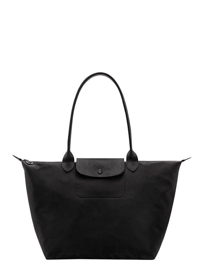 Shoulder Bag Le Pliage One With Top Closure And Leather Handles. Nylon. Black. Women
