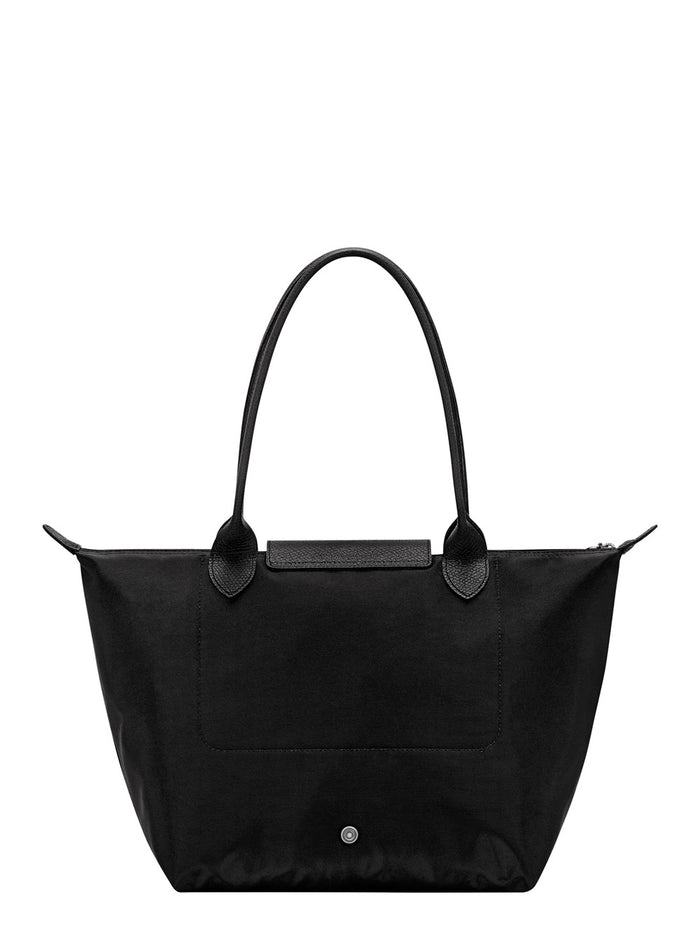 Shoulder Bag Le Pliage One With Zip Closure And Logo Leather Black