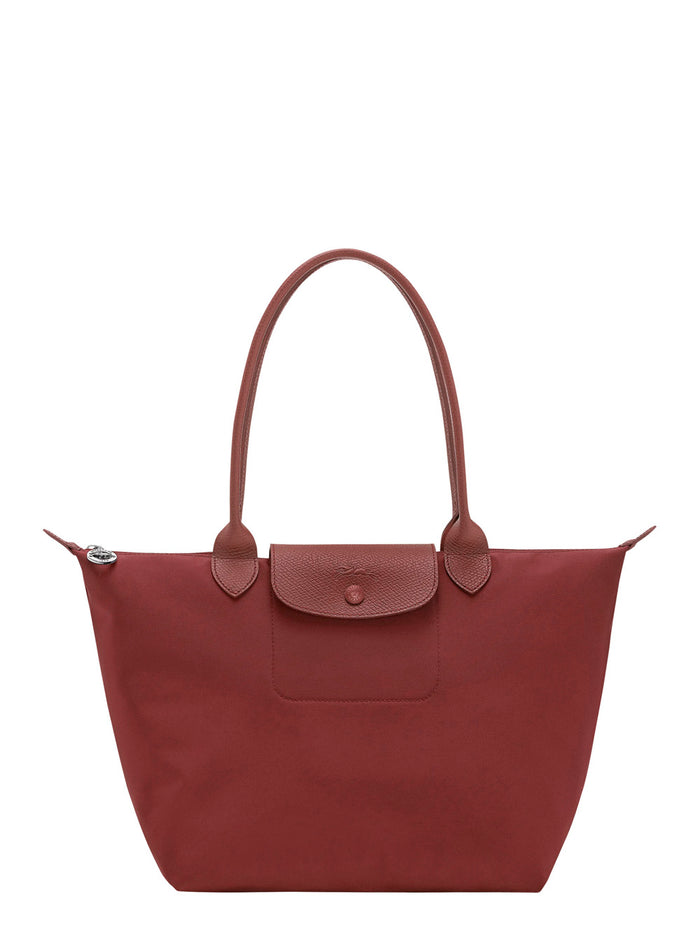 Shoulder Bag With Bordeaux Leather Details For Women