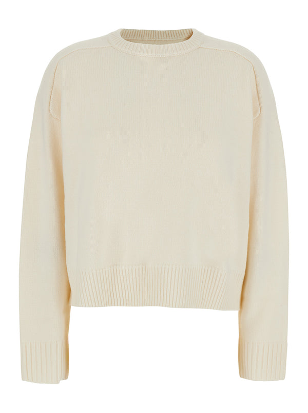 Wool And Cashmere Sweater White Tops